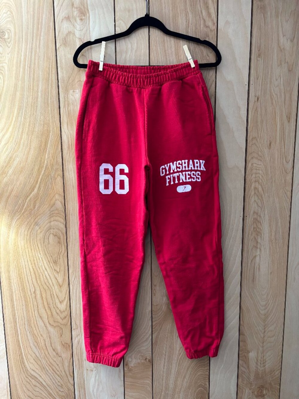 Extra Small XS Womens Red Gymshark Joggers Gym Active Workout - Picture 2 of 6